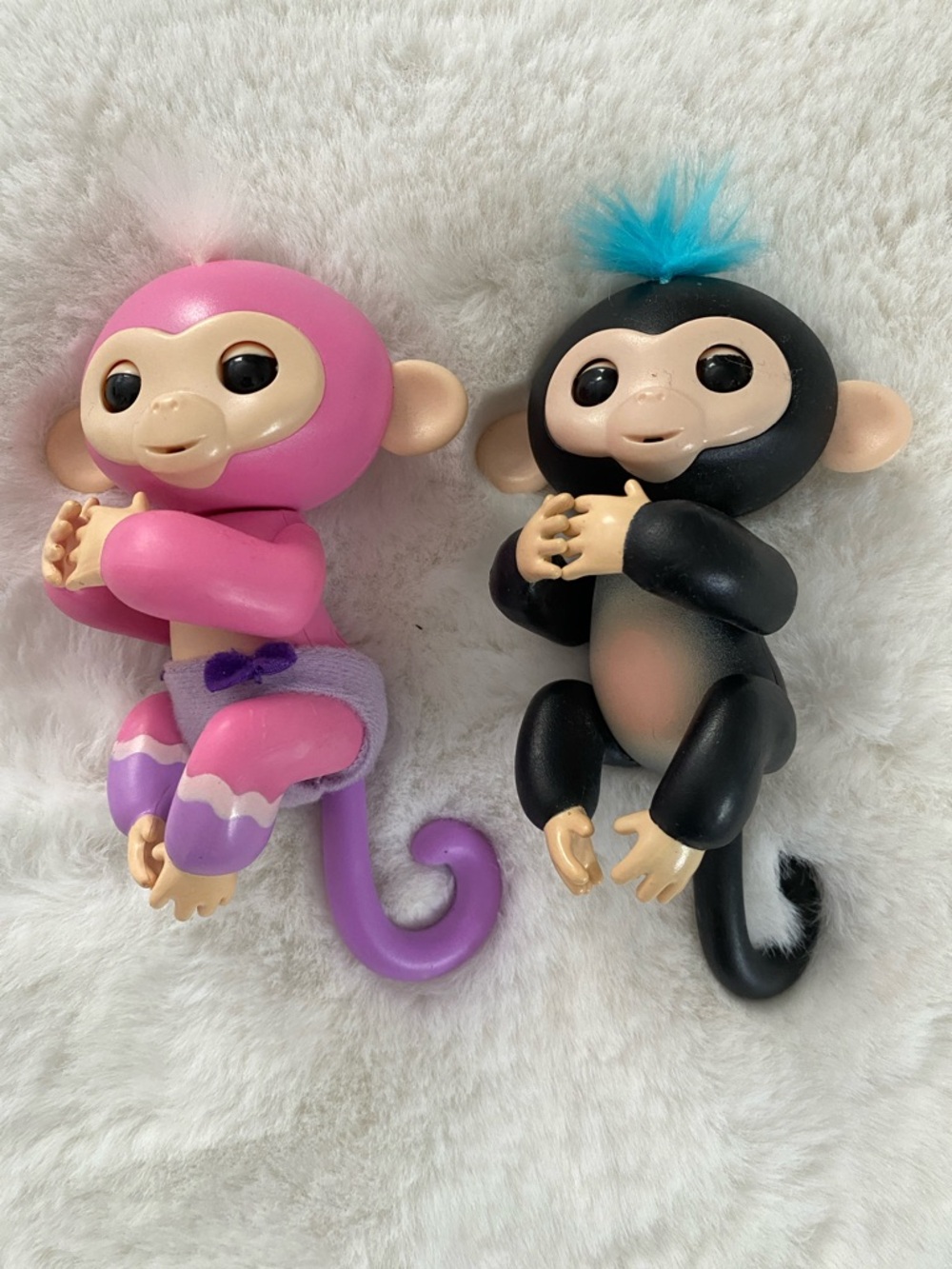 Fingerling-Style Interactive Monkey Toys - Pink & Black